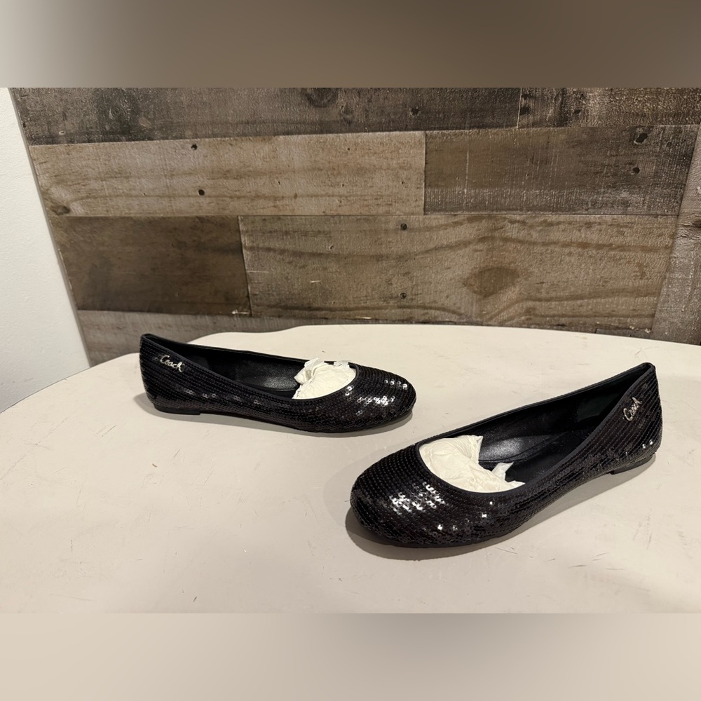Coach | Shimmer Sequin Round Toe Flats